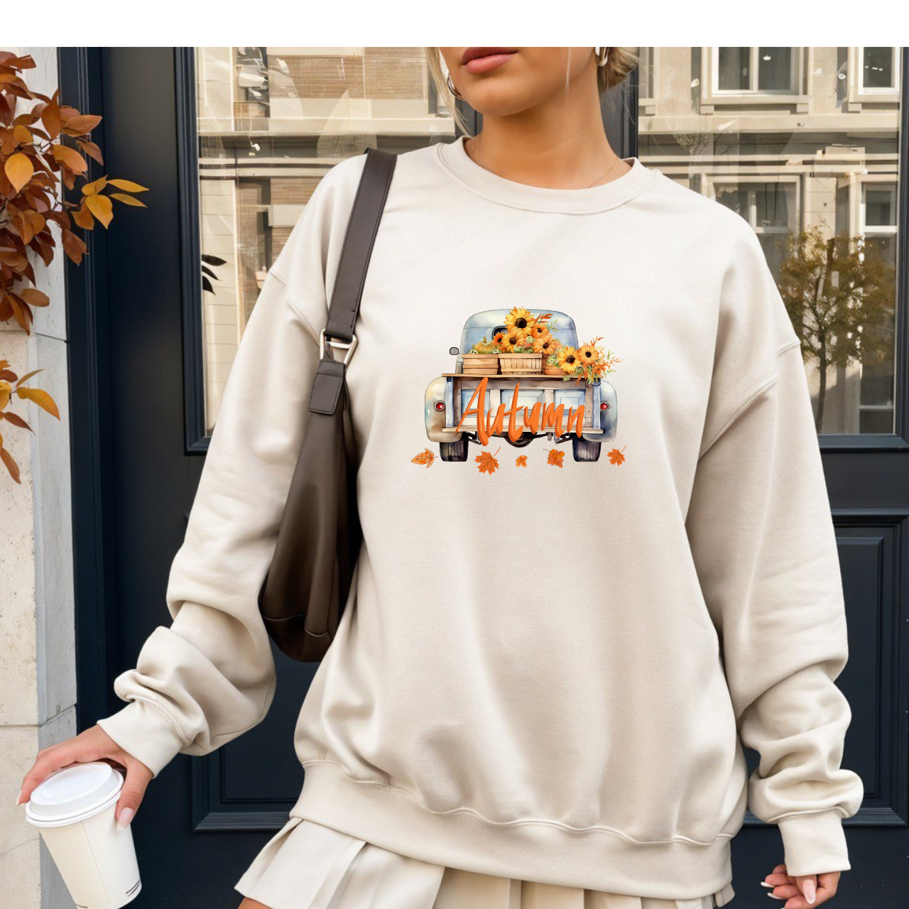 Autumn Truck Crewneck Sweatshirt