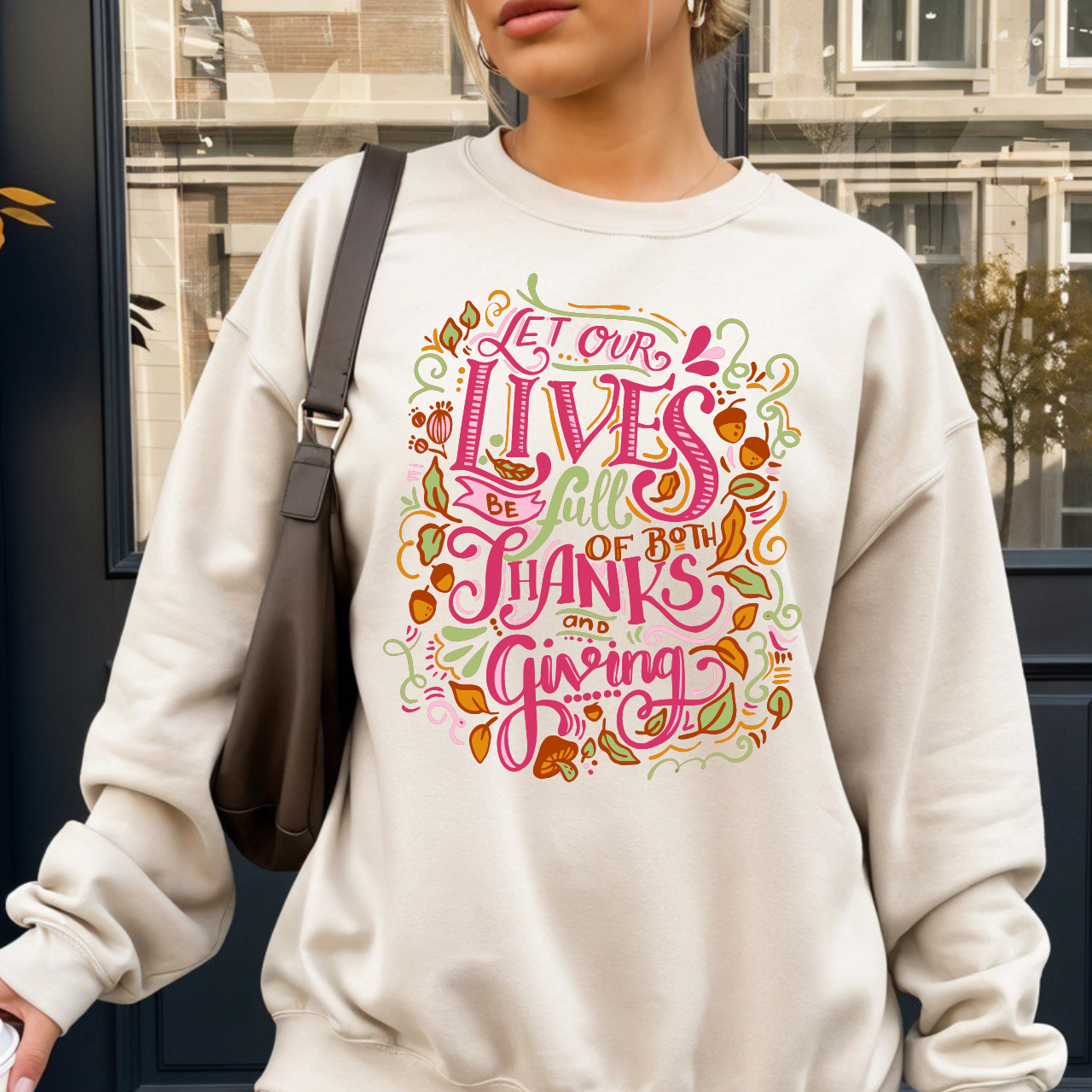 Thankful Vibes Crewneck Sweatshirt
