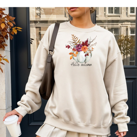 Autumn Floral Crewneck Sweatshirt