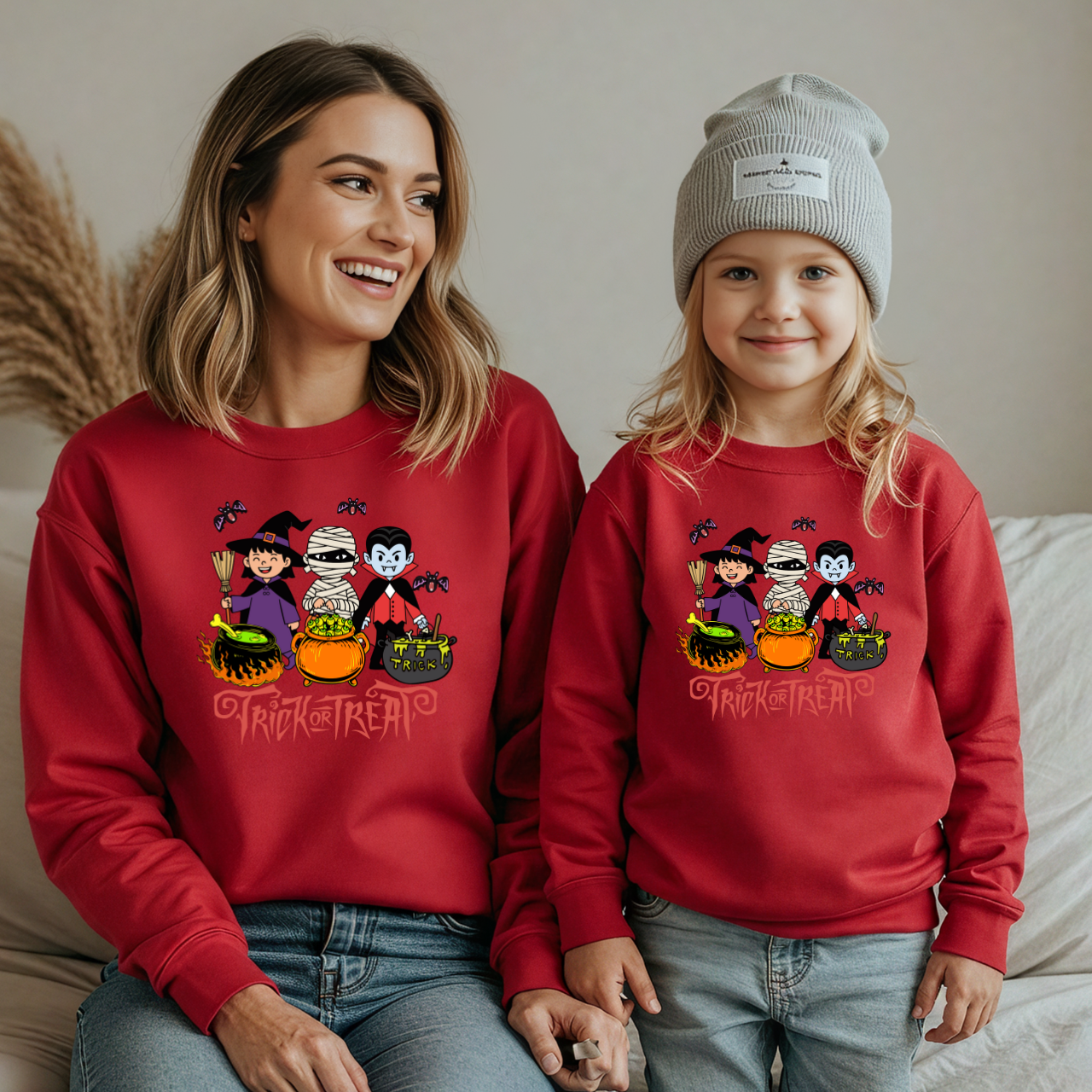Pumpkin Season Mama & Me Sweatshirt | Fall Matching Family Outfit | Halloween & Thanksgiving Sweater
