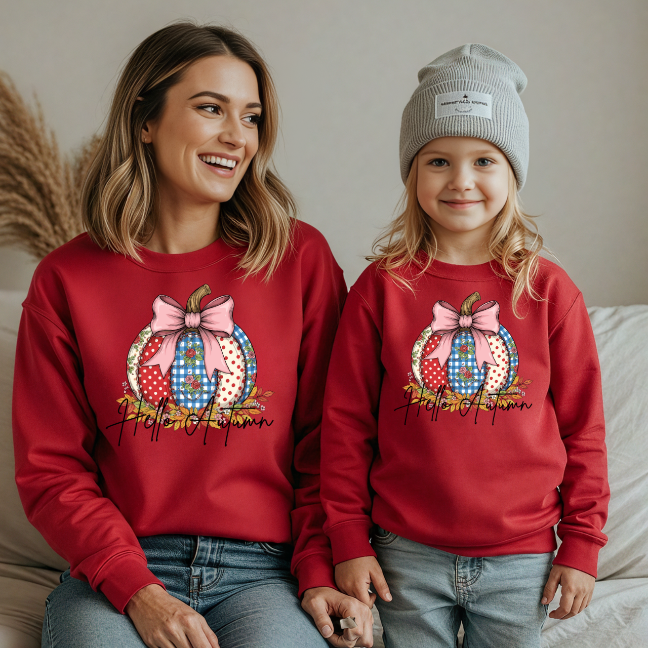 Pumpkin Season Mama & Me Sweatshirt | Fall Matching Family Outfit | Halloween & Thanksgiving Sweater