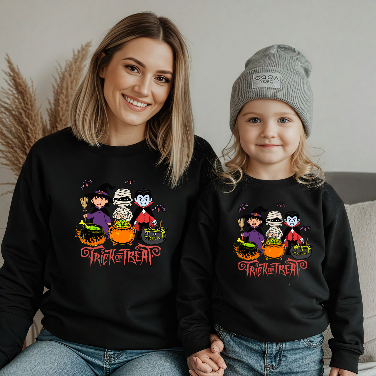 Pumpkin Season Mama & Me Sweatshirt | Fall Matching Family Outfit | Halloween & Thanksgiving Sweater
