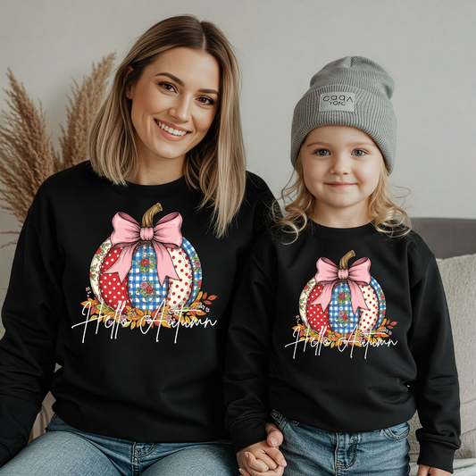 Pumpkin Season Mama & Me Sweatshirt | Fall Matching Family Outfit | Halloween & Thanksgiving Sweater
