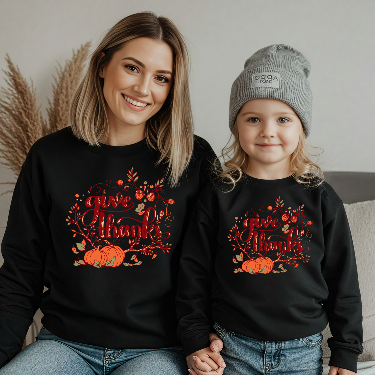 Mama and Me Fall Sweatshirt | Pumpkin Patch Outfit | Matching Halloween & Thanksgiving Crewneck