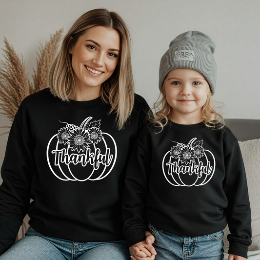Pumpkin Season Mama & Me Sweatshirt | Fall Matching Family Outfit | Halloween & Thanksgiving Sweater
