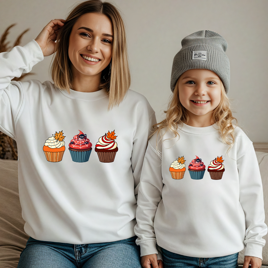 Fall Matching Family Outfit | Halloween & Thanksgiving Sweater | Pumpkin Season Mama & Me Sweatshirt