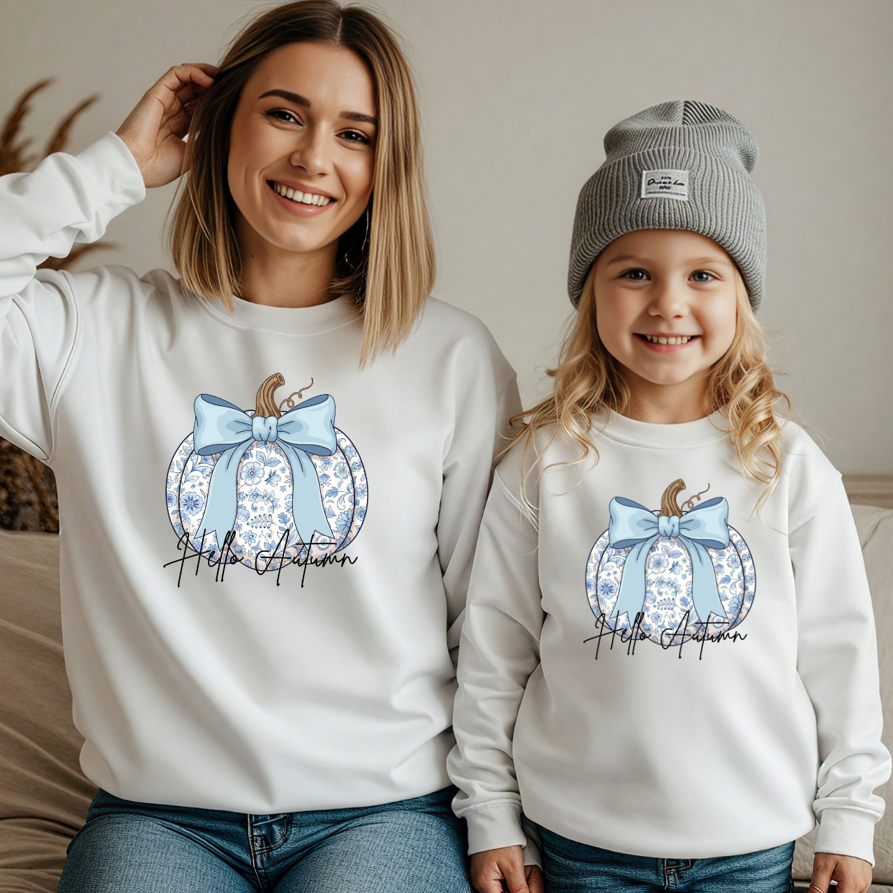 Pumpkin Season Mama & Me Sweatshirt | Fall Matching Family Outfit | Halloween & Thanksgiving Sweater