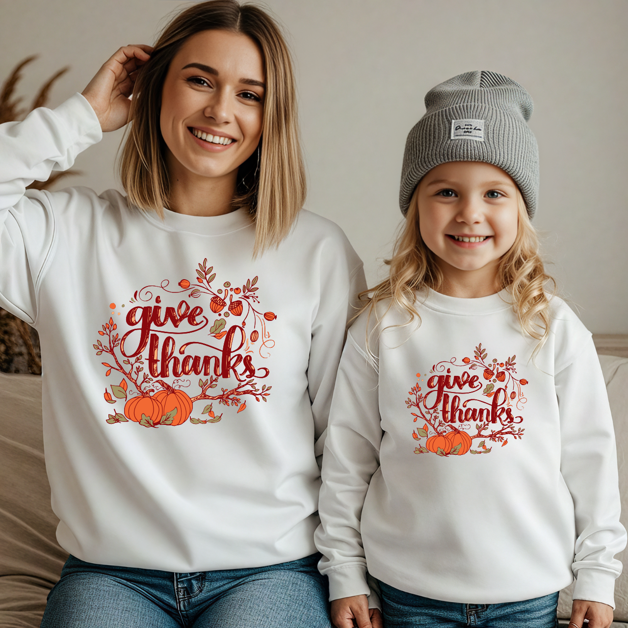 Mama and Me Fall Sweatshirt | Pumpkin Patch Outfit | Matching Halloween & Thanksgiving Crewneck