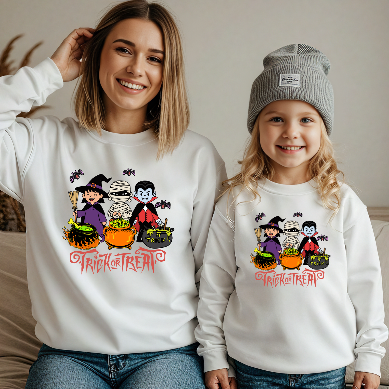 Pumpkin Season Mama & Me Sweatshirt | Fall Matching Family Outfit | Halloween & Thanksgiving Sweater