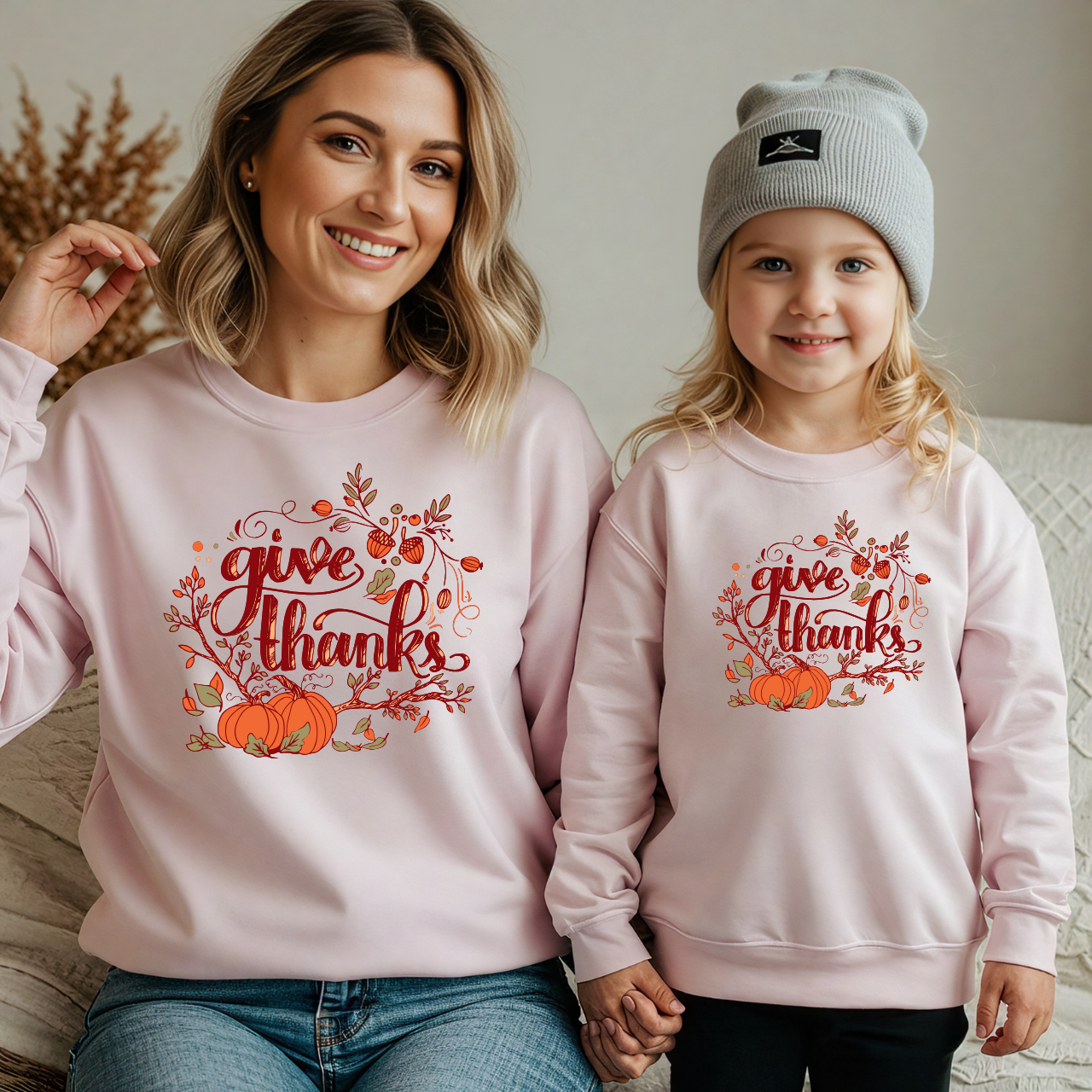 Mama and Me Fall Sweatshirt | Pumpkin Patch Outfit | Matching Halloween & Thanksgiving Crewneck
