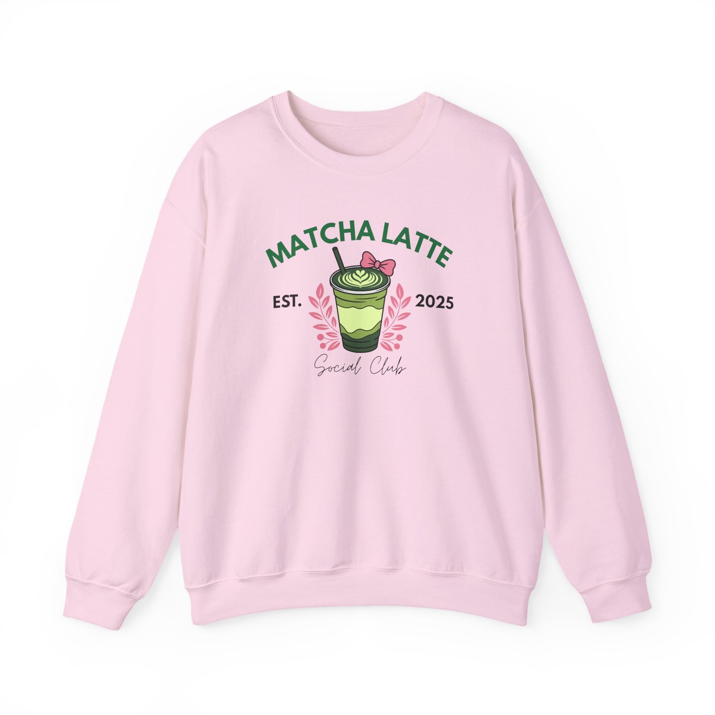 Matcha Latte Sweatshirt - Cozy Café Vibe