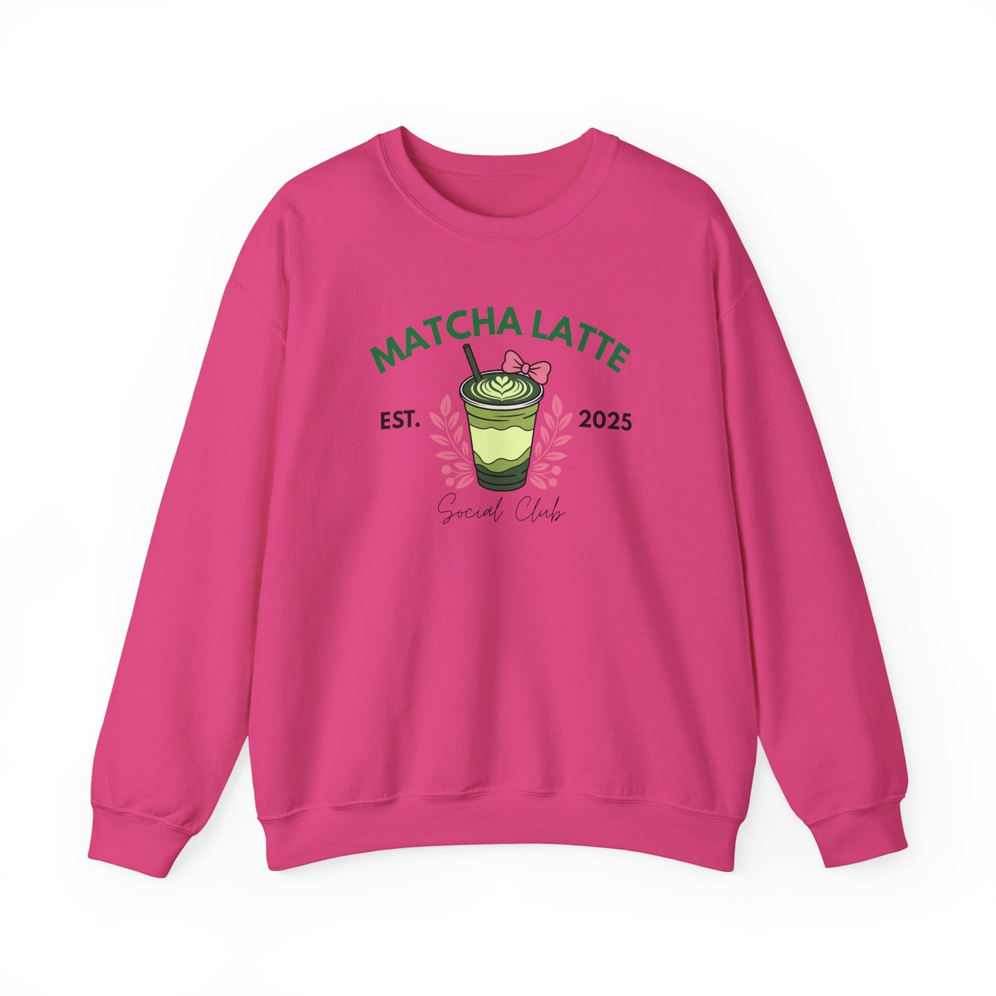 Matcha Latte Sweatshirt - Cozy Café Vibe