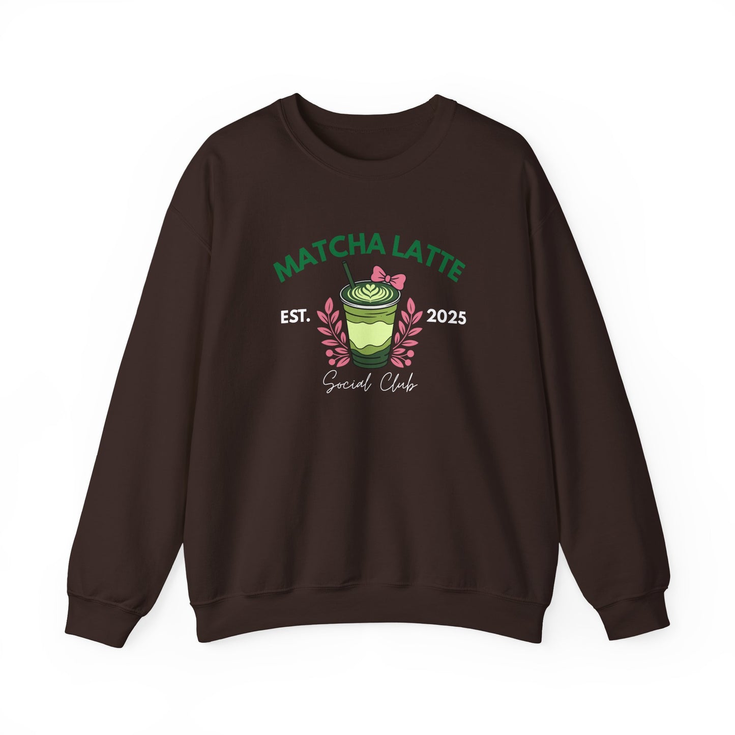 Matcha Latte Sweatshirt - Cozy Café Vibe