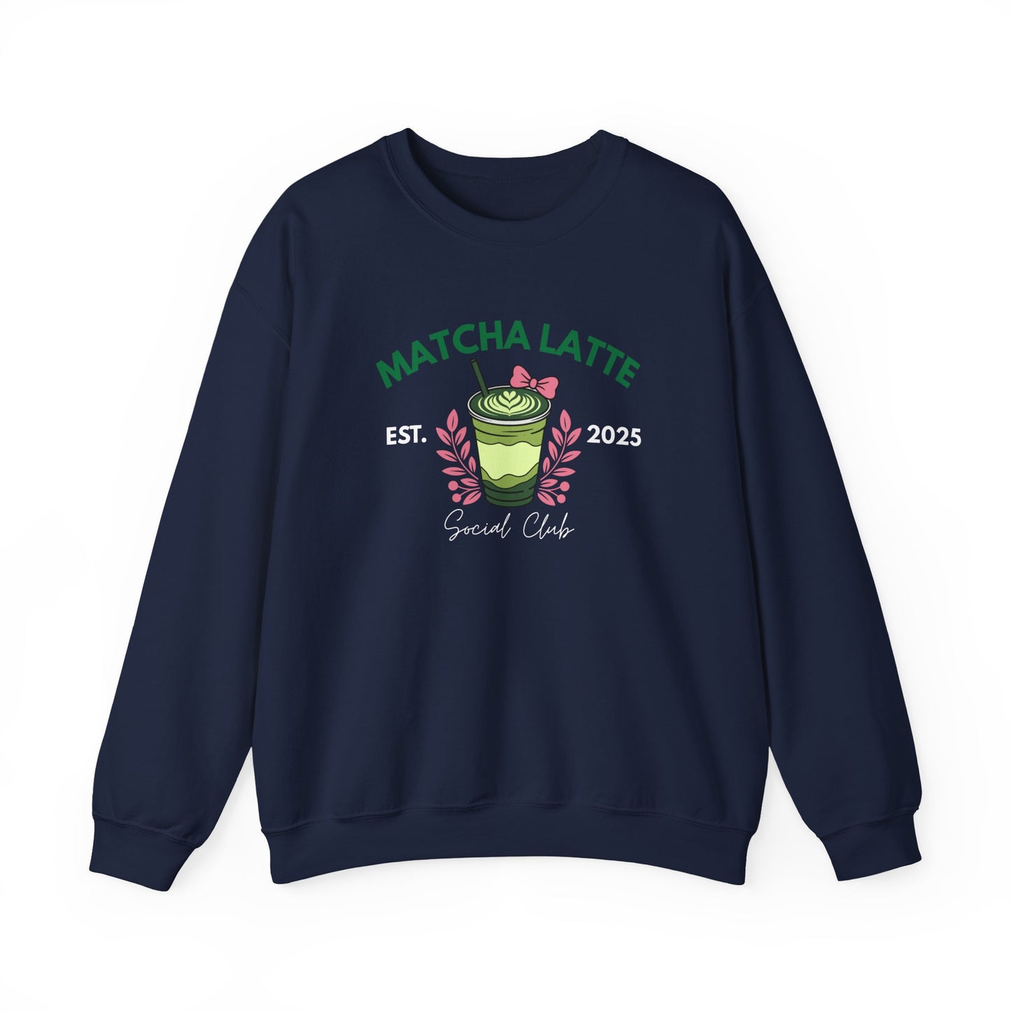 Matcha Latte Sweatshirt - Cozy Café Vibe