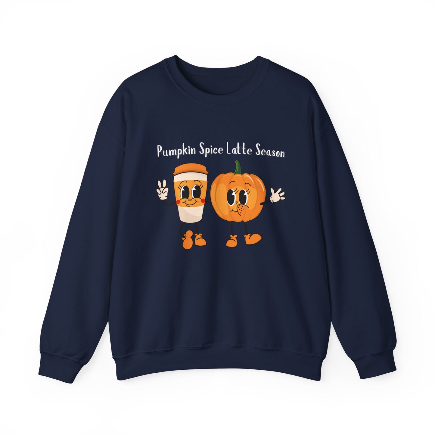 Fun Pumpkin Characters Crewneck Sweatshirt