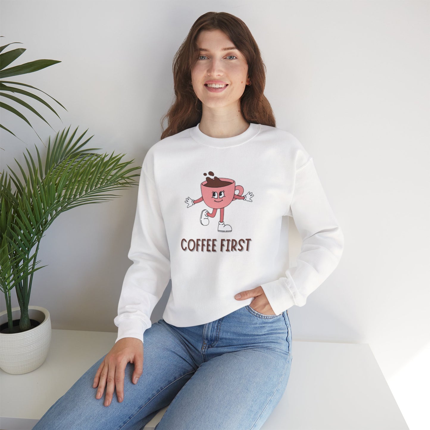 Coffee First Unisex Sweatshirt