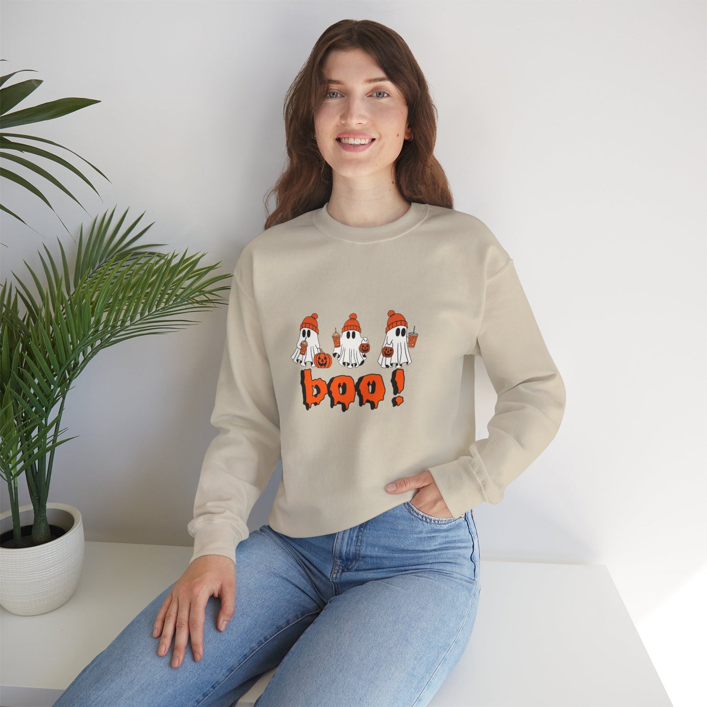 Halloween Ghosts Crewneck Sweatshirt